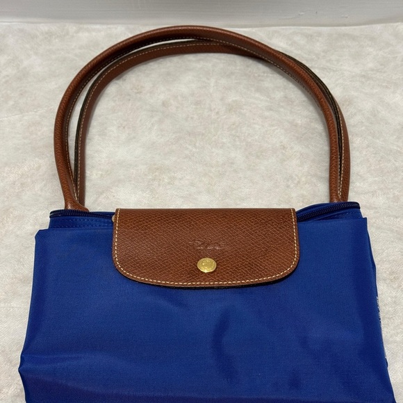 LONGCHAMP Limited Edition Great Wall of China Blue Tote Bag - Picture 4 of 11